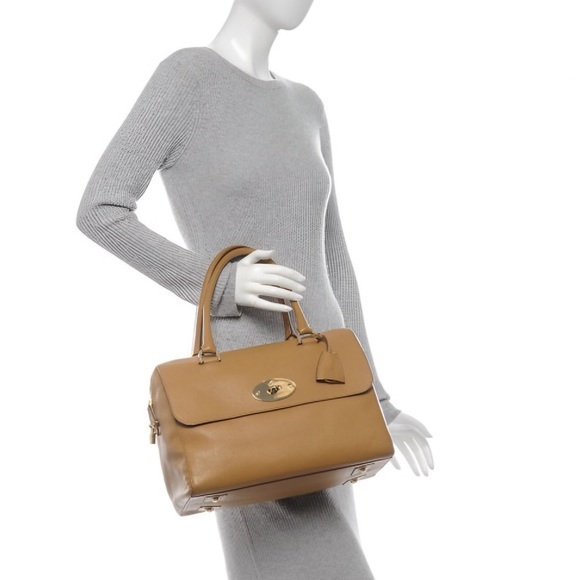 Mulberry Del Rey Deer Brown Glossy Goat Leather Satchel Limited Edition - Picture 7 of 10